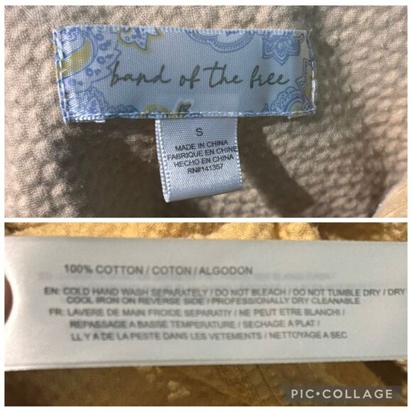 Brand of the Free Baggy Corduroy Sand Yellow Jacket Women Sz Small Chunk Dolman - Picture 9 of 9